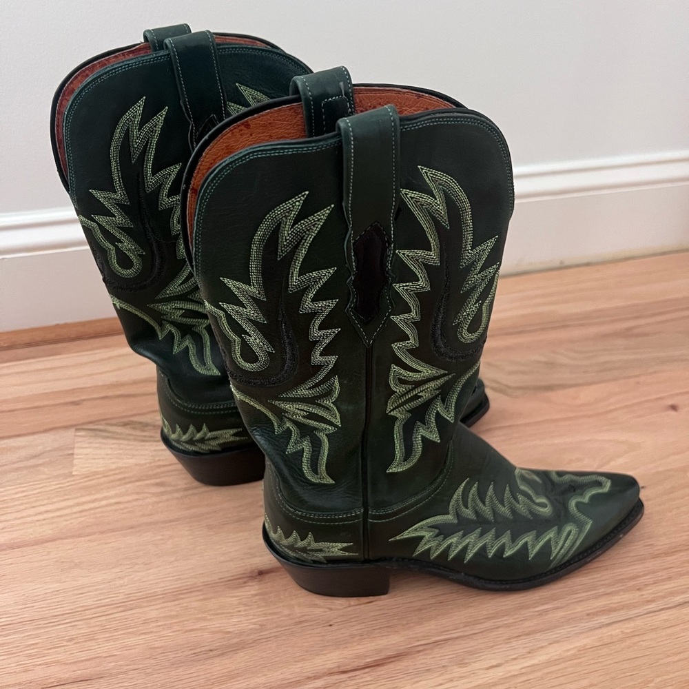 Green Cowboy Boots